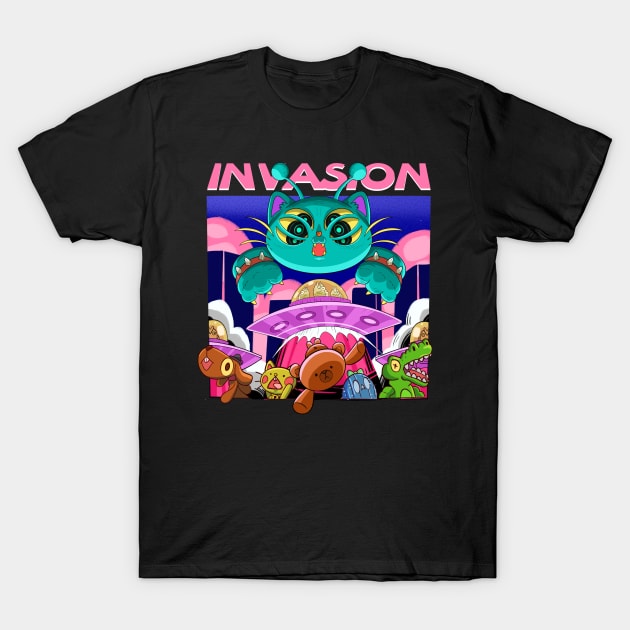 CAT INVASION T-Shirt by Vanferr